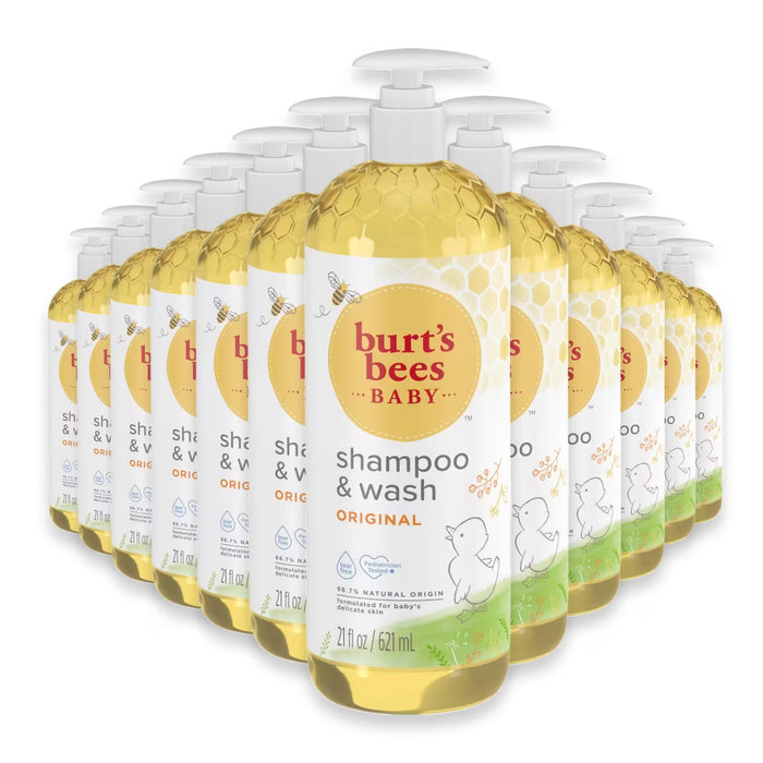 Burt’s Bees Baby Original Shampoo & Wash - 21 oz - 12 Pack