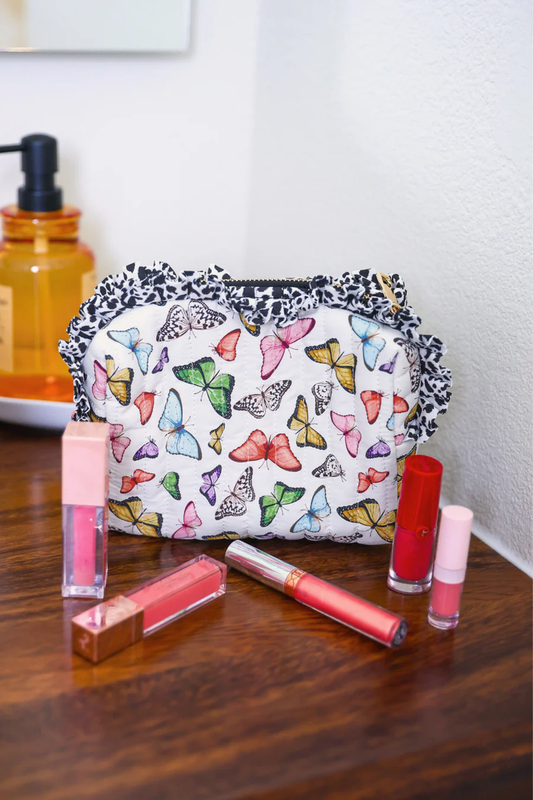 Butterfly Bliss Quilted Ruffle Bag - Jess Lea
