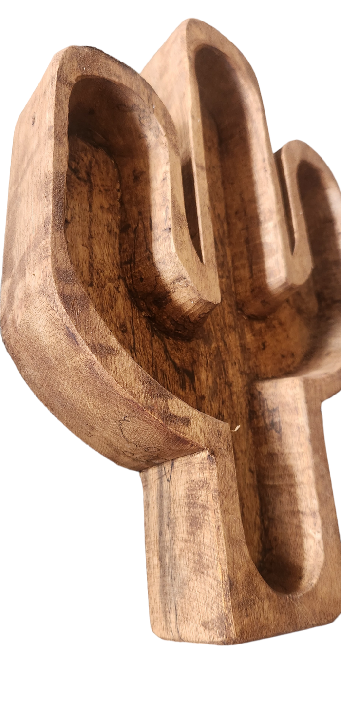 Cactus Wooden Bowl