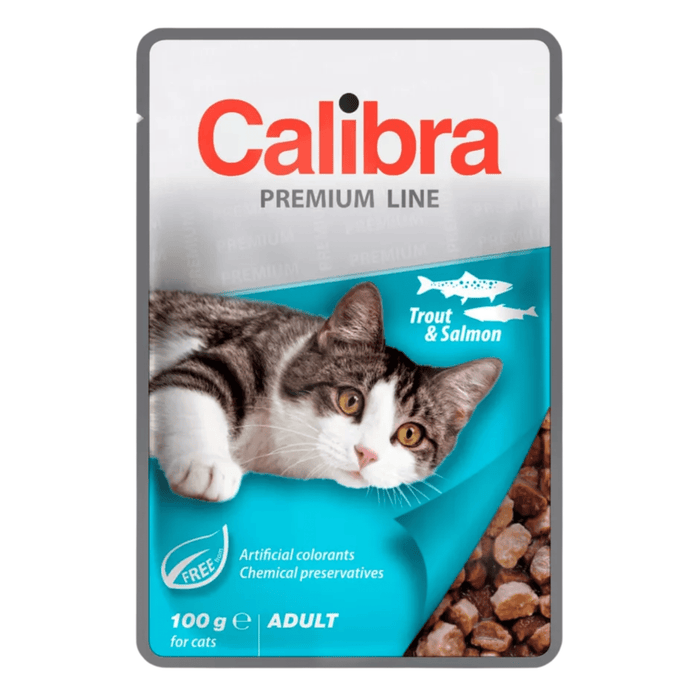 Calibra Premium Pouches | Adult Cat | Trout & Salmon