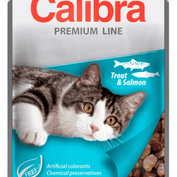 Calibra Premium Pouches | Adult Cat | Trout & Salmon Zoom
