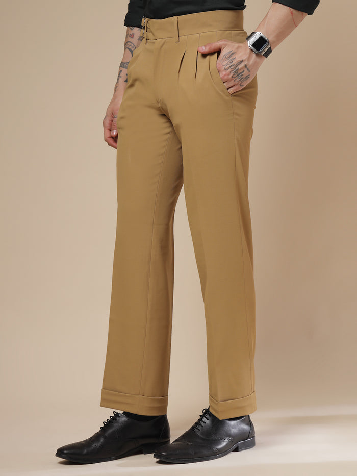 Camel Double Buckle Gurkha Pants by ITALIAN VEGA®