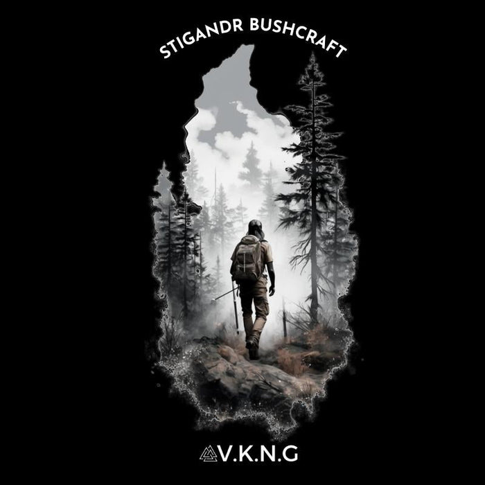 Printify T-Shirt Stigandr Bushcraft Walker V.K.N.G™ T-shirt