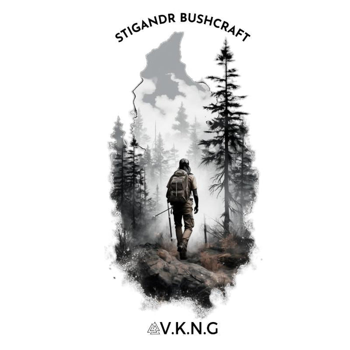 Printify T-Shirt Stigandr Bushcraft Walker V.K.N.G™ T-shirt