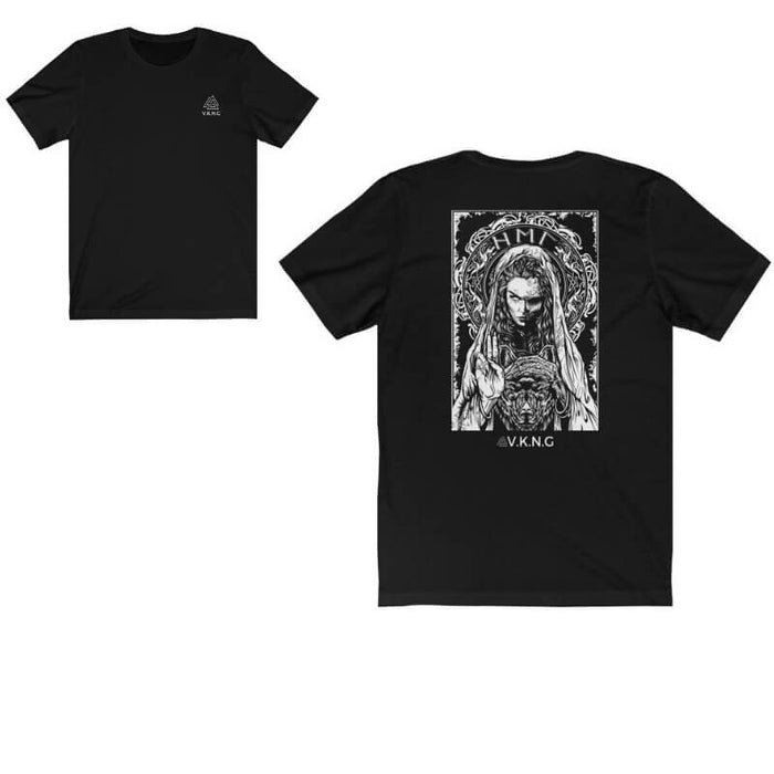 Printify T-Shirt V.K.N.G™ Hel & Garm Tshirt (Logo + Back)