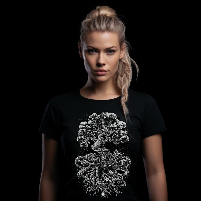 Printify T-Shirt YGGDRASIL V.K.N.G™  T-shirt  Girly Cut