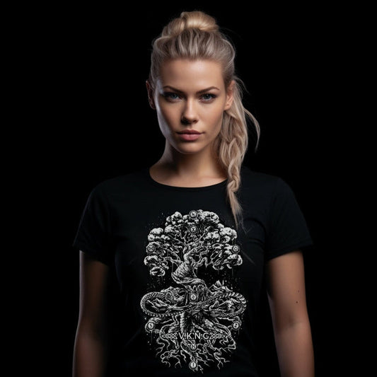 Printify T-Shirt YGGDRASIL V.K.N.G™  T-shirt  Girly Cut