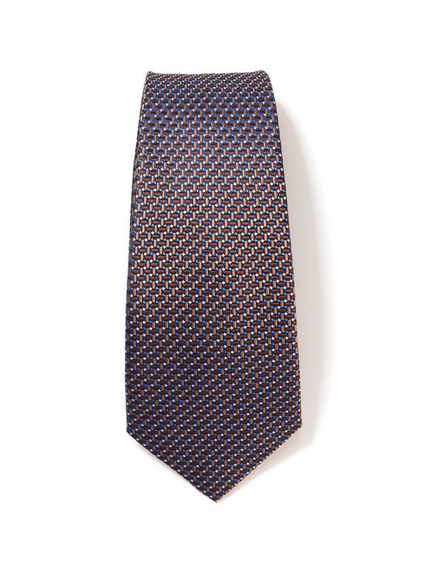 Campania Structure Dark Brown Silk Tie