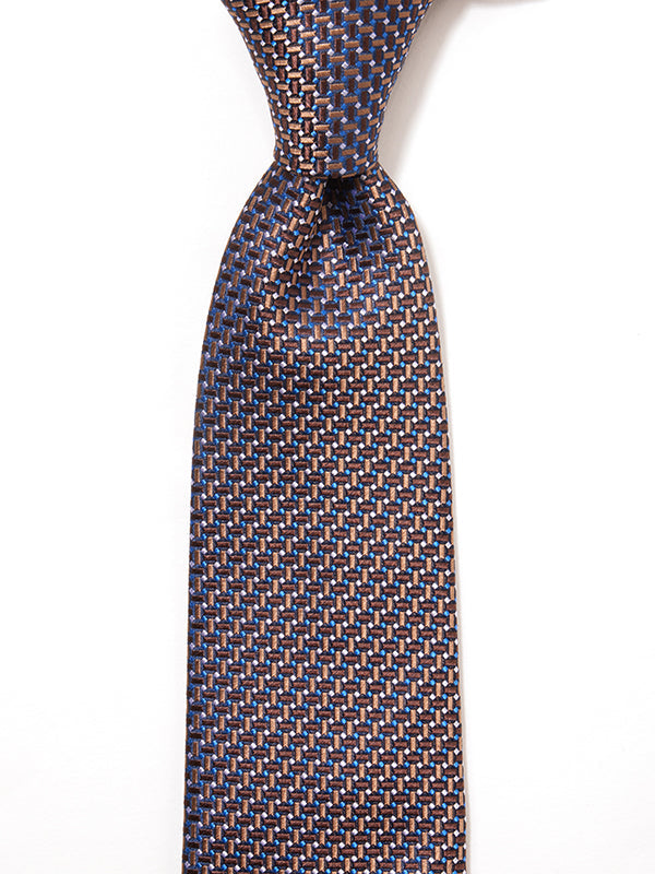 Campania Structure Dark Brown Silk Tie