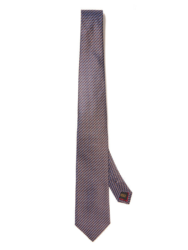 Campania Structure Dark Brown Silk Tie