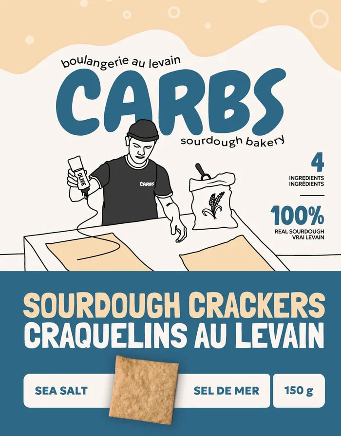 Carbs: Sourdough Crackers