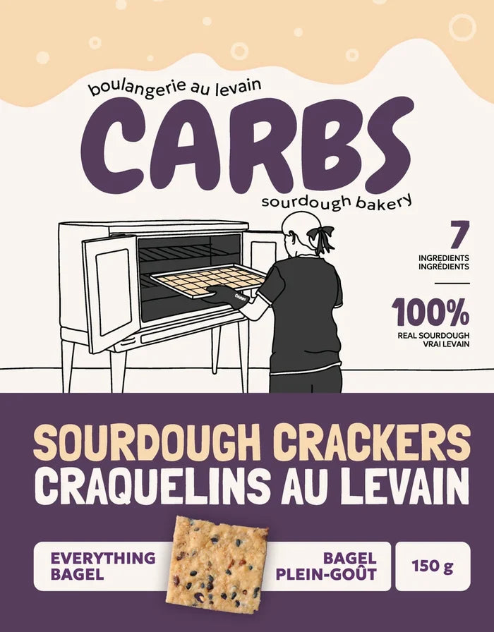 Carbs: Sourdough Crackers