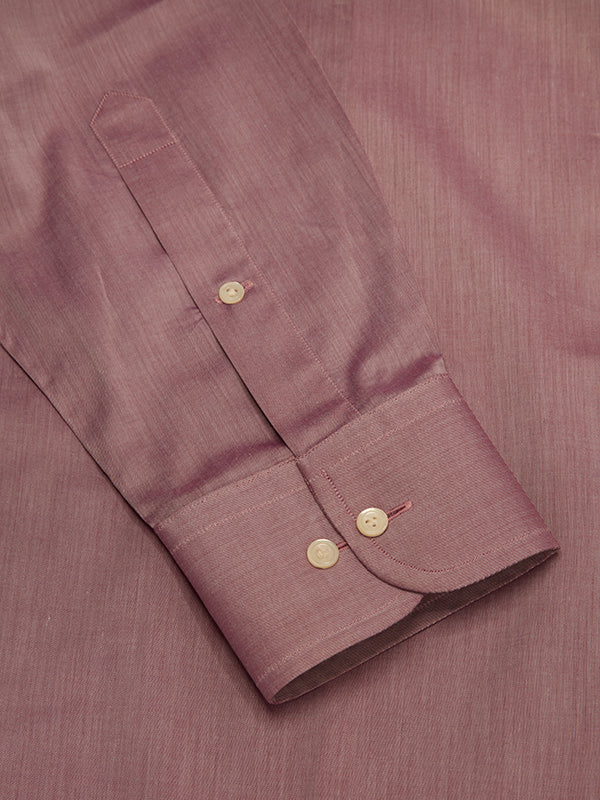 Carletti Rose Solid Full Sleeve Single Cuff Classic Fit Classic Formal Italian 100’s Cotton Shirt