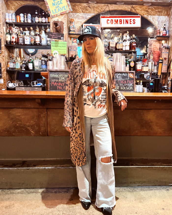 Caviar Dreams Leopard Sequins Duster