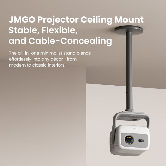 JMGO Ceiling Mount has a stable flexible and cable - concealing design