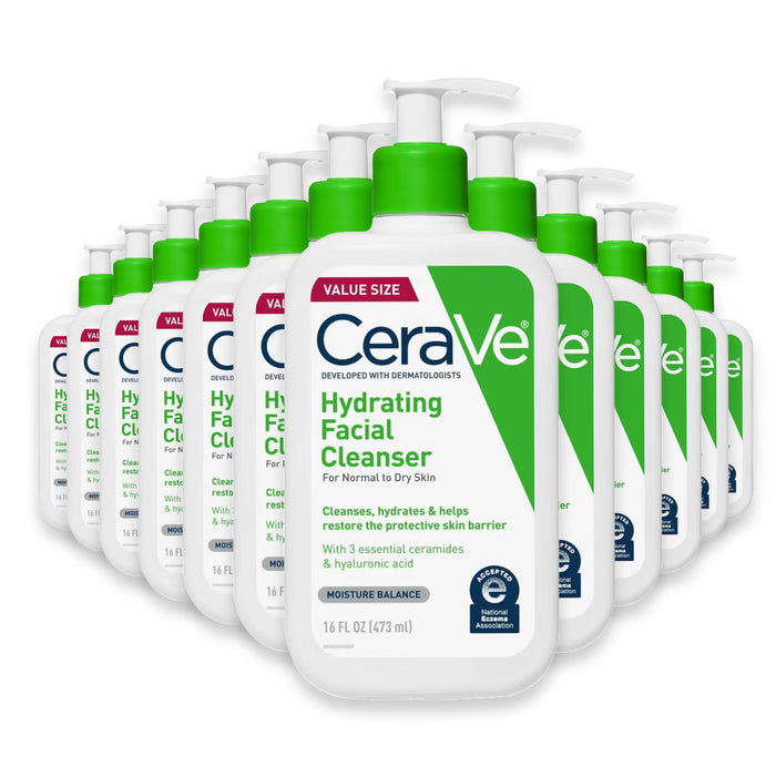 CeraVe Hydrating Facial Cleanser - 16 oz - 12 Pack
