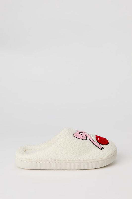 Cherry Sherpa Slippers