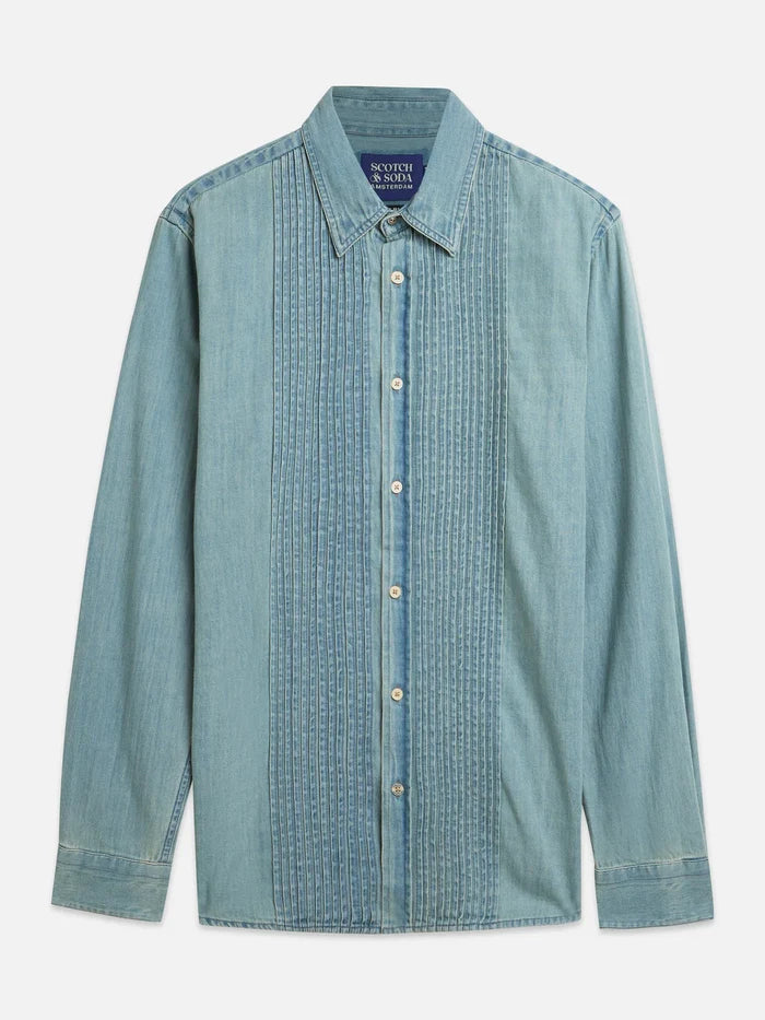 Chic Denim Western Regular-Fit Shirt Blue Grass