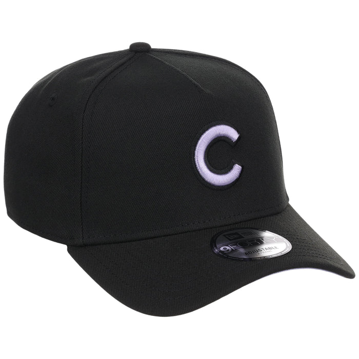 Chicago Cubs MLB Black x Lavender FASHION CORE New Era 9FORTY A-Frame