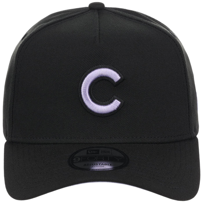 Chicago Cubs MLB Black x Lavender FASHION CORE New Era 9FORTY A-Frame