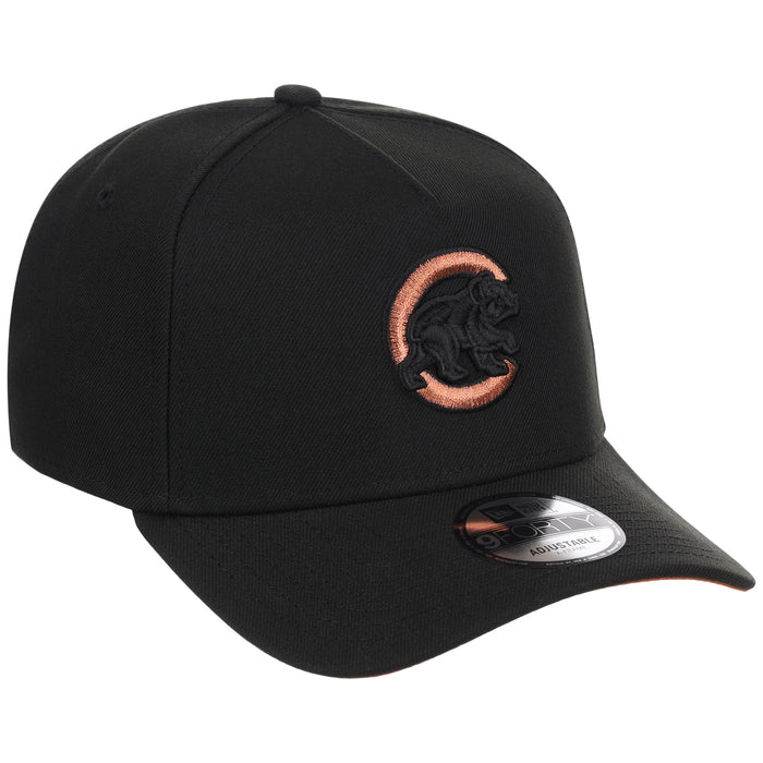 Chicago Cubs MLB Black x Rust FASHION CORE New Era 9FORTY A-Frame