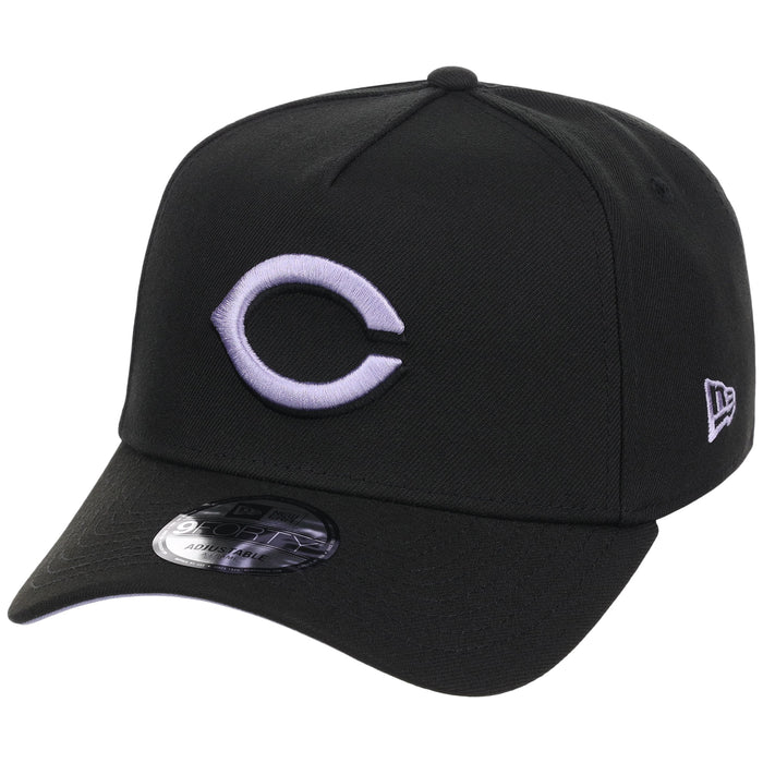 Cincinnati Reds MLB Black x Lavender FASHION CORE New Era 9FORTY A-Frame