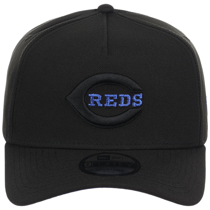 Cincinnati Reds MLB Black x Royal FASHION CORE New Era 9FORTY A-Frame