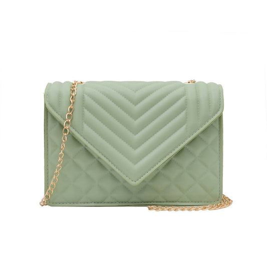 CL1011 - Striped Plain Women's Messenger Bag