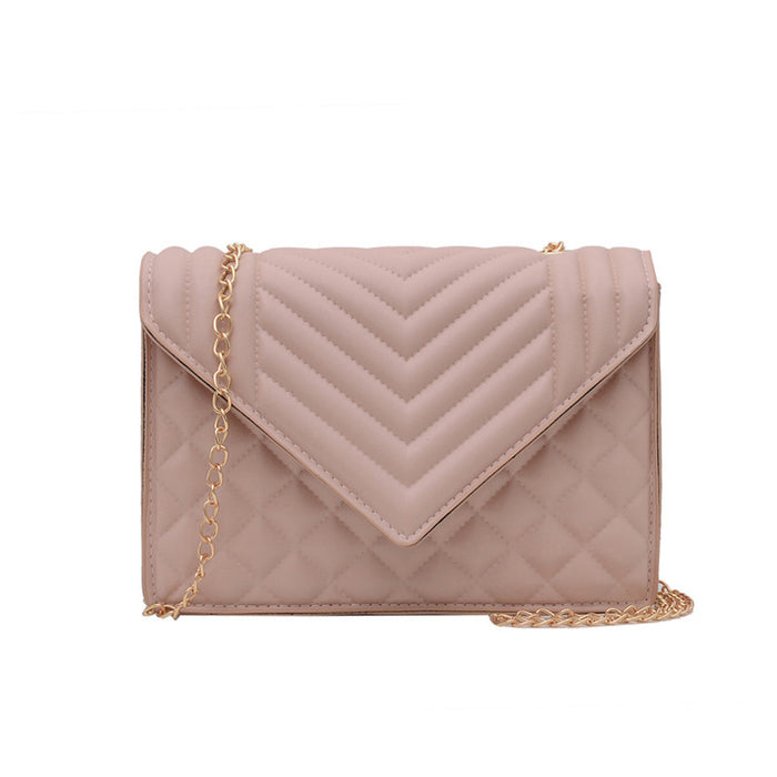CL1032 - Striped Plain Women's Messenger Bag