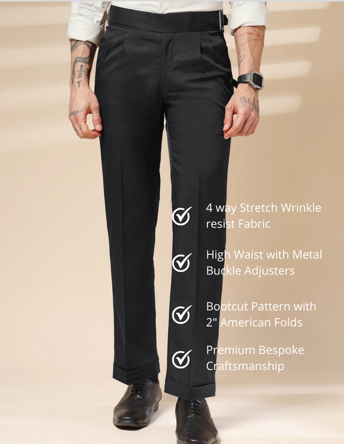 Classic Buckle Gurkha Pants by ITALIAN VEGA®