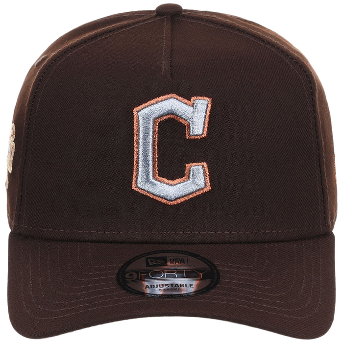 Cleveland Guardians MLB Frosted Bark New Era 9FORTY A-Frame