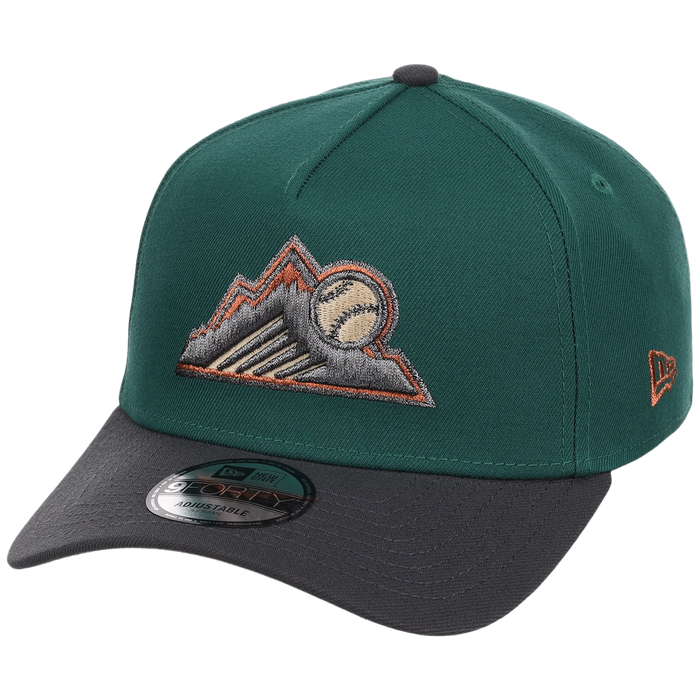 Colorado Rockies MLB Emerald Graphite New Era 9FORTY