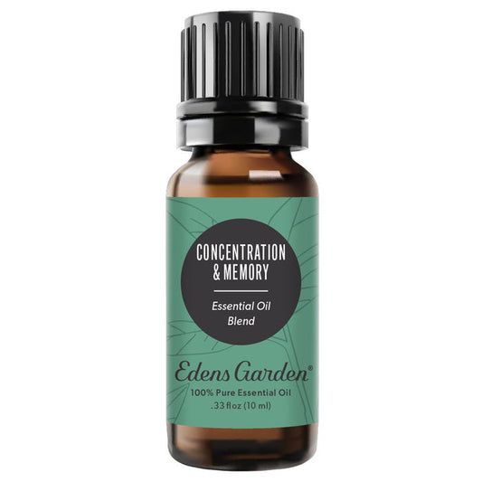Concentration & Memory Essential Oil Blend- For Focus, Alertness & Cognitive Health