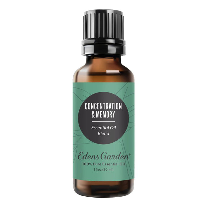 30 ml Concentration & Memory Essential Oil Blend- For Focus, Alertness & Cognitive Health