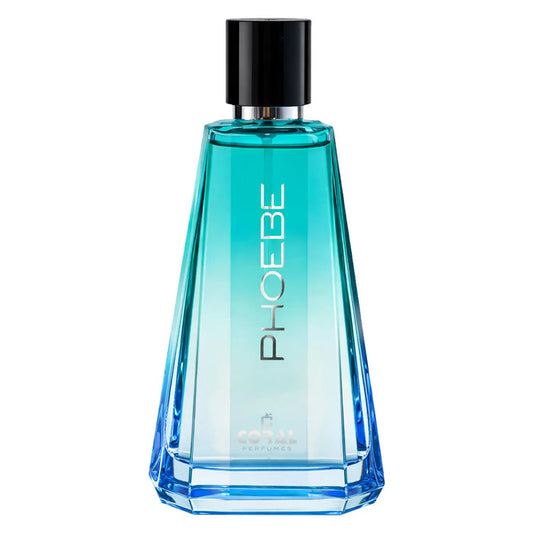 Unisex Coral Phoebe EDP perfume bottle, 100ml, with elegant floral and citrus design by Bin Kamal Perfumes.