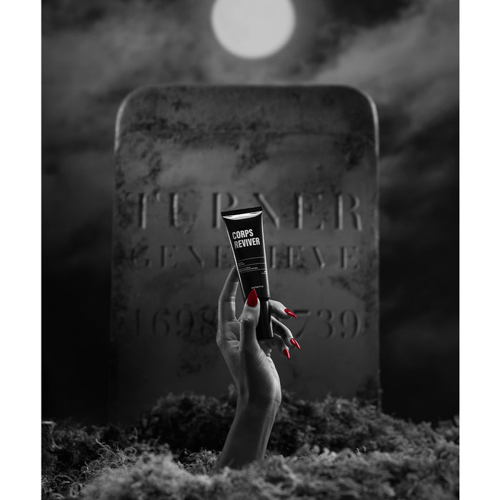 Hand coming up from grave