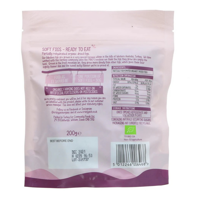 Crazy Jack Organic Figs 200g