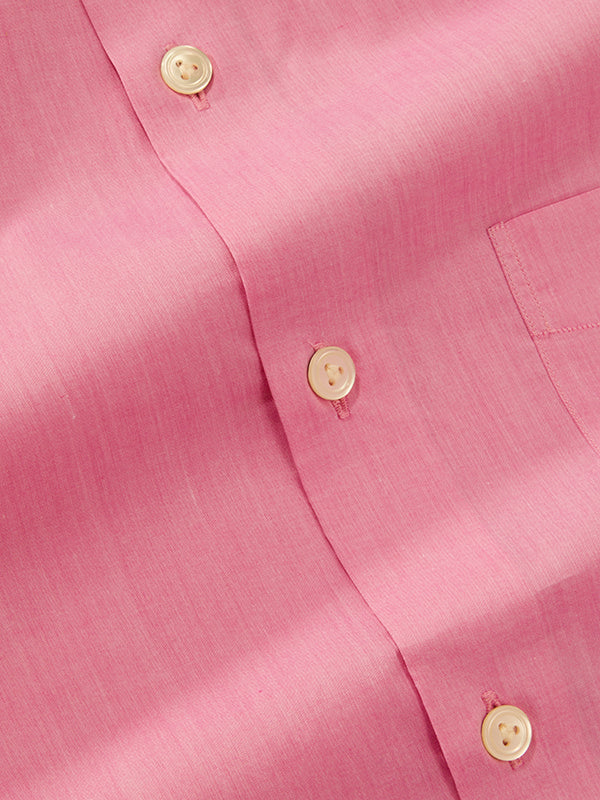 Cricoli Rose Solid Full Sleeve Single Cuff Tailored Fit Classic Formal Super Fine Cotton Shirt