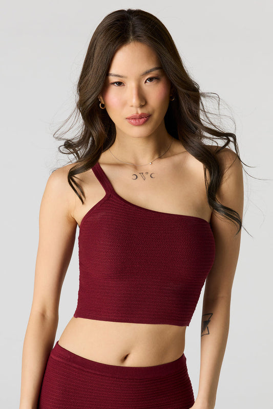 Crochet One Shoulder Tank