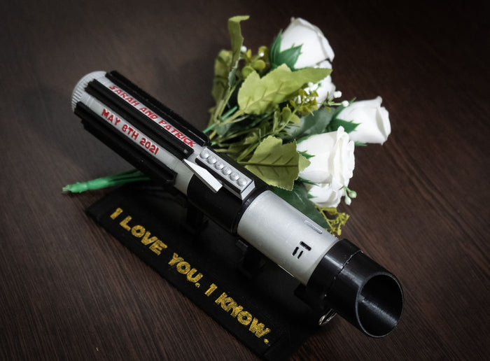 Unique gift for Star Wars brides: Personalized Darth Vader flower holder