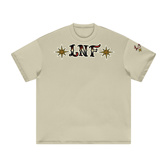 “Deadweight shoulder hit” Heavyweight Earth Tone T