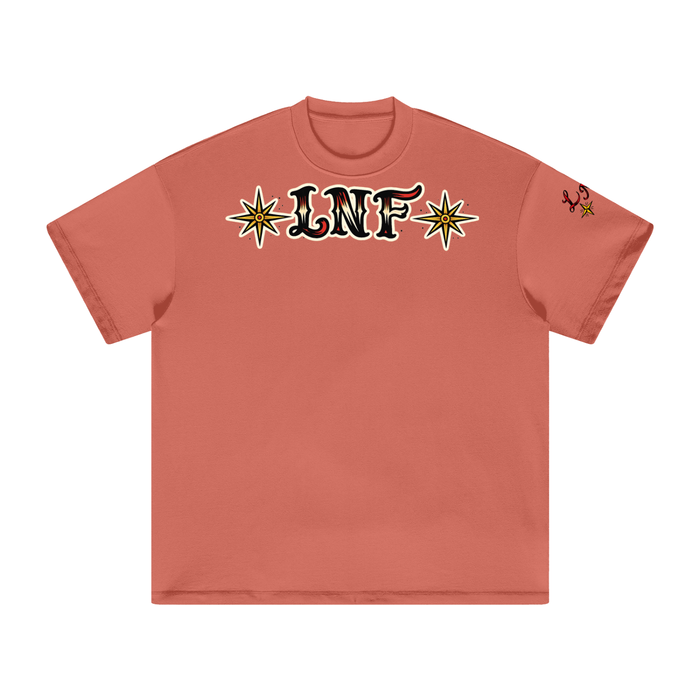 “Deadweight shoulder hit” Heavyweight Earth Tone T