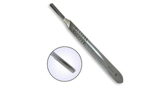 Dermaplaning Handle #4 Stainless Steel