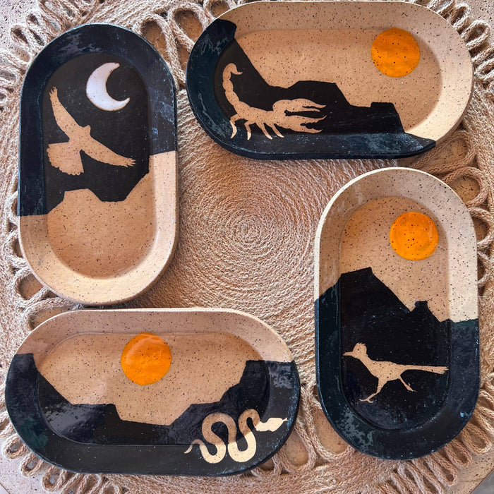 Desert Bloom Ceramic Trays