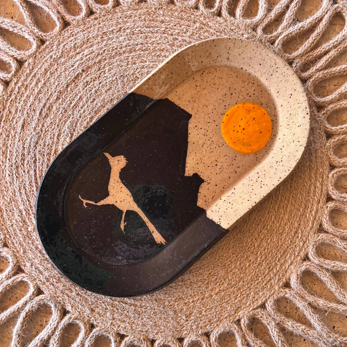 Desert Bloom Ceramic Trays