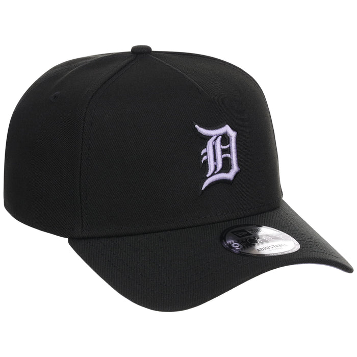 Detroit Tigers MLB Black x Lavender FASHION CORE New Era 9FORTY A-Frame