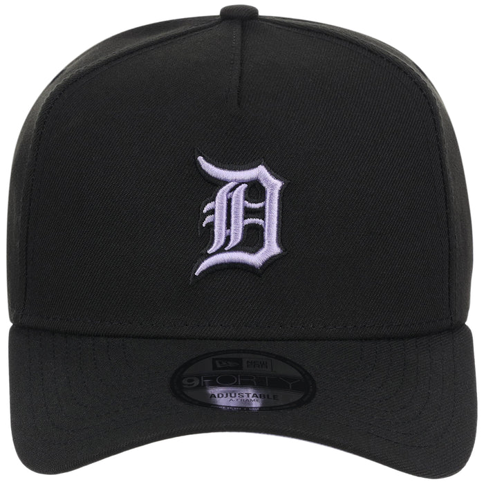 Detroit Tigers MLB Black x Lavender FASHION CORE New Era 9FORTY A-Frame