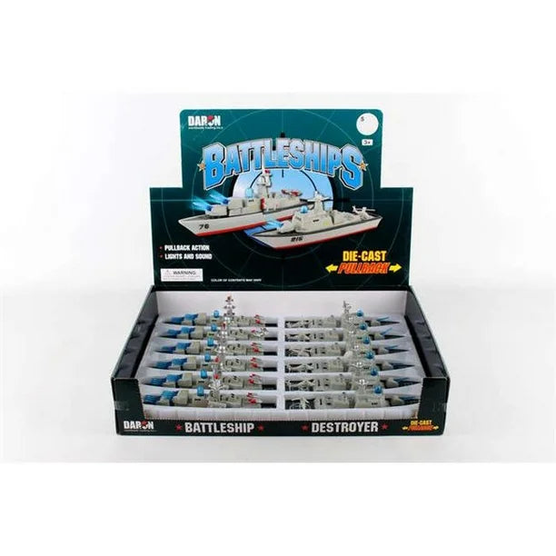 Die Cast Battleship Pull Back