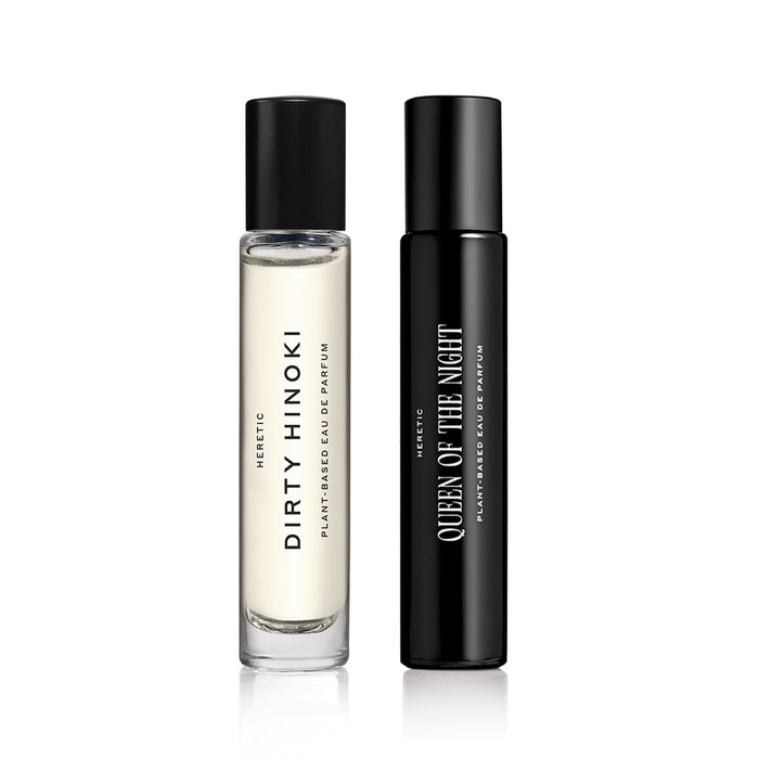 Dirty Hinoki and Queen of the Night perfume duo