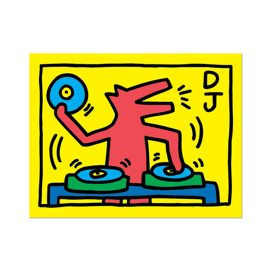 DJ Dog by Keith Haring - Die-Cut Sticker